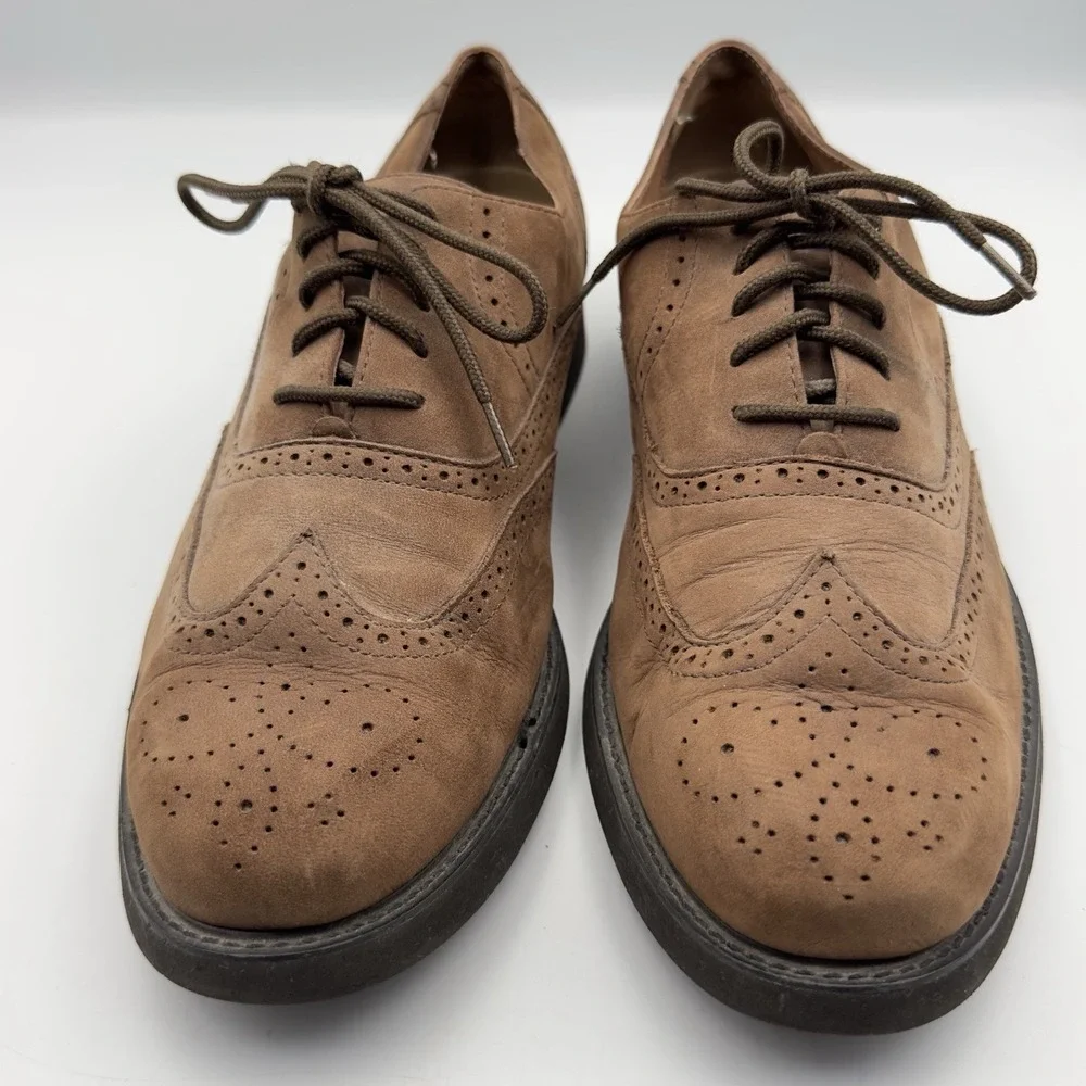 Vtg Rockport‎ Brown Wingtip Oxford Lace Up Mens Size 10.5M